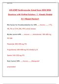 AGACNP Cardiovascular Board Exam 2025&colon; Practice Test & Review for Acute Care NPs