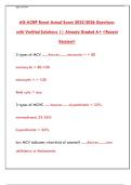AGACNP Renal &sol; Nephrology Board Exam 2025&colon; Practice Test for Acute Care NPs