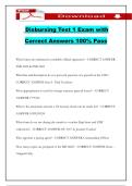 Disbursing Test 1 Exam with Correct Answers 100&percnt; Pass