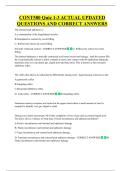 CONT580 Quiz 1-3 ACTUAL UPDATED  QUESTIONS AND CORRECT ANSWERS 