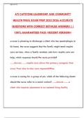 ATI Capstone Leadership & Community Health Final Exam Prep 2025&colon; Study Guide & Practice Questions