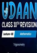 UDAAN 10th Edition &ndash; Mathematics&colon; Trigonometry by Ritik Sir &vert; Concept Summary and Practice Support