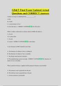 GD&T Final Exam Updated Actual  Questions and CORRECT Answers
