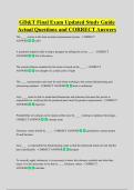 GD&T Final Exam Updated Study Guide  Actual Questions and CORRECT Answers