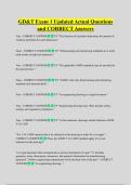 GD&T Exam 1 Updated Actual Questions  and CORRECT Answers