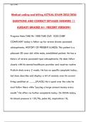 Medical Coding & Billing Certification Final Exam 2025&colon; CPC Practice Test & Study Guide