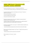AGBU 2389 Exam 3 Questions with complete solution 2025&sol;2026