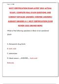  NCCT Certification Exam 2025&colon; Practice Test & Study Guide for Clinical Tech &lpar;NCMA&comma; etc&period;&rpar;