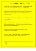 ELE 146 EXAM QUESTIONS AND ANSWERS 2026
