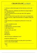 CHAM EXAM QUESTIONS AND ANSWERS 2026