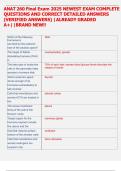 ANAT 260 Final Exam 2025 NEWEST EXAM COMPLETE   QUESTIONS AND CORRECT DETAILED ANSWERS  &lpar;VERIFIED ANSWERS&rpar; &vert;ALREADY GRADED  A&plus;&vert;&vert;BRAND NEW&excl;&excl;