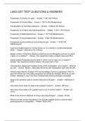 LASD SGT TEST QUESTIONS & ANSWERS