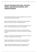 WILDLIFE TECHNIQUES FINAL EXAM &vert; 2025&sol;2026 UPDATE &vert; QUESTIONS AND ANSWERS &vert; WITH COMPLETE SOLUTION