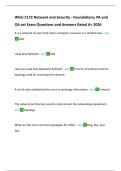 WGU C172 Network and Security Foundations &ndash; PA & OA Exam Questions and Answers &lpar;Rated A&plus;&comma; 2026 Edition&rpar;