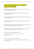 final 330 Questions with complete solution 2025&sol;2026