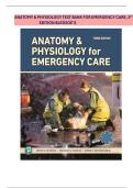 LATEST ANATOMY & PHYSIOLOGY TEST BANK FOR EMERGENCY CARE&comma; 3rd EDITION BLEDSOE&rsquo;S