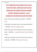 NCPT Phlebotomy Exam 2025&colon; Practice Test & Study Guide for National Certification