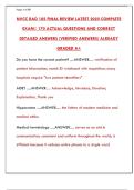  NVCC RAD 105 Final Exam Review 2025&colon; Radiography Practice Test & Study Guide