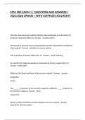 EXSS 380&colon; EXAM 1 &vert; QUESTIONS AND ANSWERS &vert; 2025&sol;2026 UPDATE &vert; WITH COMPLETE SOLUTION&excl;&excl;