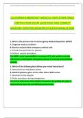 California Emergency Medical Dispatcher &lpar;EMD&rpar; Certification Exam Questions and Correct Answers &ndash; Verified with Rationales &ndash; 2026 Complete Study Material