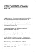 MED CERT EXAM &vert; 2025&sol;2026 LATEST UPDATE &vert; QUESTIONS AND ANSWERS &vert; WITH COMPLETE SOLUTION&excl;&excl;