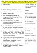 WGU D658 Learning Course Tool Exam with All Correct & 100&percnt; Verified Answers &vert;Actual Complete Exam&vert; Already Graded A&plus;