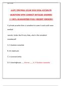 AAPC CPB Final Exam Guide 2024 &vert; Certified Professional Biller Test Prep & Tips