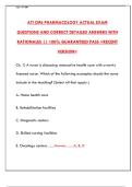 ATI CMS Pharmacology Proctored Exam 2024&colon; Actual Questions & Answers