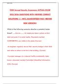 DOD Annual Security Awareness Exam Prep 2024&colon; Complete Study Guide & Actual Test Tips