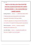 NIMS Core CNC Milling Skills Final Exam Prep Guide 2025 &vert; Study Materials & Practice
