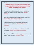 USPS SSA Window Actual Exam Newest 2026 With  Complete Questions And Correct Answers &vert;Already  Graded A&plus;&vert;&vert;Newest Exam Version&excl;&excl;&excl; 