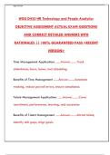 WGU D435 Objective Assessment Actual Exam &vert; HR Technology & People Analytics &vert; Study Guide & Questions