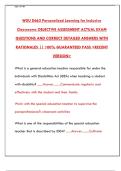 WGU D662 OA Guide&colon; Personalized Learning for Inclusive Classrooms Assessment Tips & Resources