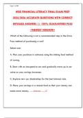 Wise Financial Literacy Final Exam Prep 2025&colon; Study Guide & Practice Questions