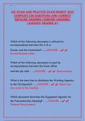 AIC Exam Practice Test 2025&colon; Complete 250 Questions & Verified Answers