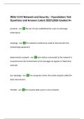 WGU Network and Security Foundations &ndash; C172 Exam Questions and Answers &lpar;Rated A&plus;&comma; Guaranteed Success&rpar;