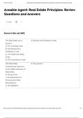 Aceable Agent&colon; Real Estate Principles&colon; Review  Questions and Answers