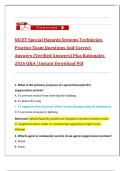 NICET Special Hazards Systems Technician Level II Practice Exam Questions And Correct Answers &lpar;Verified Answers&rpar; Plus Rationales 2026 Q&A &vert; Instant Download Pdf