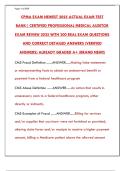 CPMA Exam 2025&colon; Certified Professional Medical Auditor Test Bank & Practice Questions