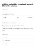 ANCC Nonclinical EXAM Questions & Answers &vert;  100&percnt; Verified solutions