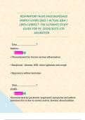 RESPIRATORY NURS 5433NURS5433 FAMILY II &lpar;FNP&rpar; 2025 &vert; 130 ACTUAL Q&A &vert; 100&percnt; CORRECT -THE ULTIMATE STUDY GUIDE FOR YR&period; &lpar;2026&sol;2027&rpar; UTA ARLINGTON&Tab;    