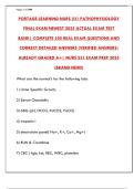 NURS 231 Pathophysiology Final Exam 2025&colon; Portage Learning Practice Test & Study Guide