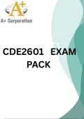 CDE2601  LATEST EXAM PACK 2026&lbrack;DETAILED QUESTIONS AND CORRECT ANSWERS PROVIDED FOR YOUR REVISION&rsqb;