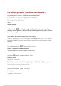 Burn Management questions and answers 