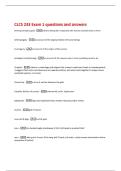 CLCS 233 Exam 1 questions and answers 