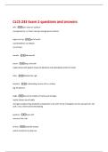 CLCS 233 Exam 2 questions and answers 