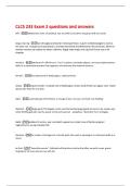 CLCS 233 Exam 2 questions and answers 