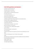 CLCS 233 questions and answers 