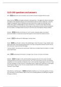 CLCS 233 questions and answers 