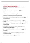 CLCS 233 questions and answers 